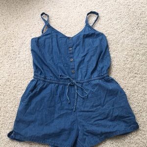 Gap Denim Romper Medium
